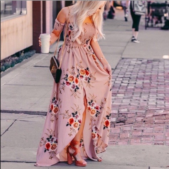 Frill Maxi Boho Dress - Picture 2 of 7